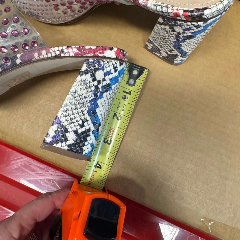 Steve Madden Multicolor Rhinestone Mules - Picture 7 of 8